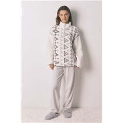 Pijama largo borrego y polar Snoopy