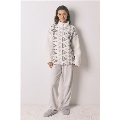 Pijama largo borrego y polar Snoopy