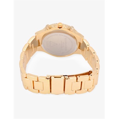 LADIES GOLD EMBELLISHED BEZEL WATCH