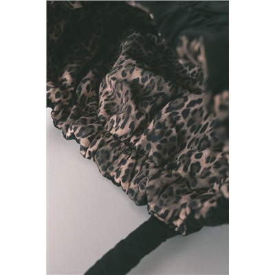 Bolso reversible nylon animal print