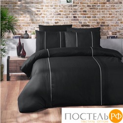 Постельное белье "Карвен" DELUXE DARK ранфорс 1,5 спальн (Elegant Black)