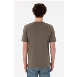Erkek Regular Fit  V Yaka Vizon Basic Tişört
