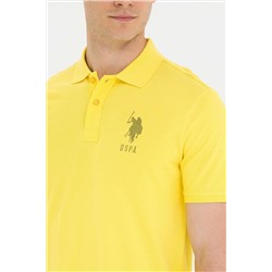 Erkek Koyu Sarı Polo Yaka Tişört