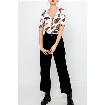 Camiseta Blanco y marrón