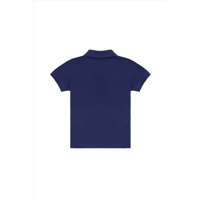 Erkek Çocuk Lacivert Basic Polo Yaka Tişört
