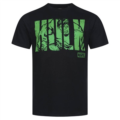 HULK Text MARVEL Herren T-Shirt FBMTS304BLK