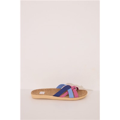 Sandalias tiras azul claro