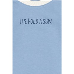 Erkek Çocuk Açık Mavi Bisiklet Yaka Sweatshirt