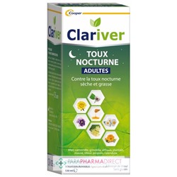 Clariver Toux Nocturne - Adultes - Sirop 150 ml