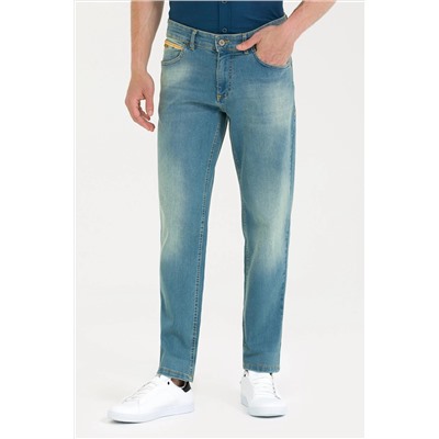 Erkek Açık Mavi Jean Pantolon