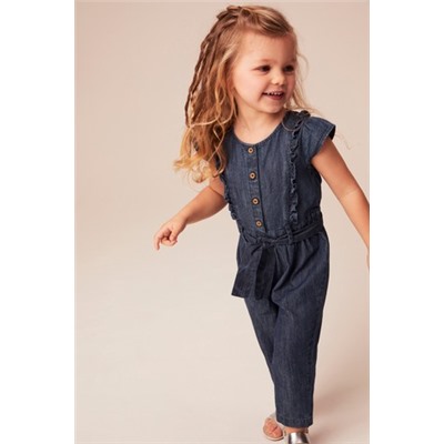Denim Frill Jumpsuit (3mths-10yrs)