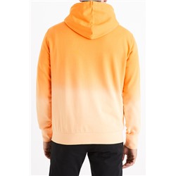 Sudadera dip-dye Naranja y salmón