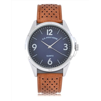 MENS CLASSIC BROWN STRAP WATCH
