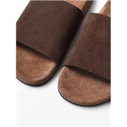 Женские замшевые тапочки The Ro*w в стиле Birkenstoc*k  реплика 1:1 Цена на оф сайте ~ 150 тыс