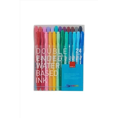 Dong A Donga My Color 24 Renk 2 Çift Taraflı Keçeli Kalem OFF.DNGA00040