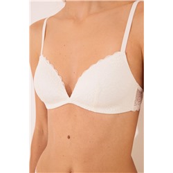 Sujetador triangular CHARMING encaje marfil