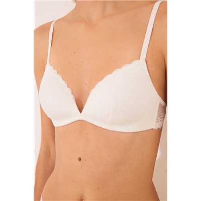 Sujetador triangular CHARMING encaje marfil