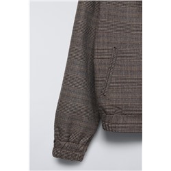 CHECKED BOMBER JACKET