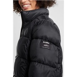 Chaqueta larga acolchada capucha