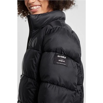 Chaqueta larga acolchada capucha