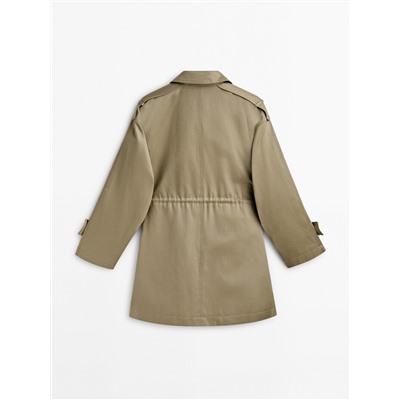 Parka botones cintura ajustable