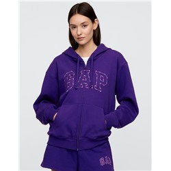 Relaxed Gap Logo Zip Hoodie