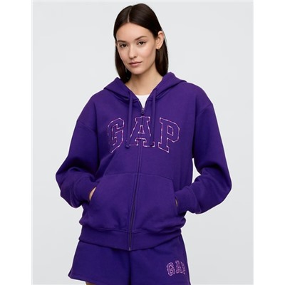 Relaxed Gap Logo Zip Hoodie