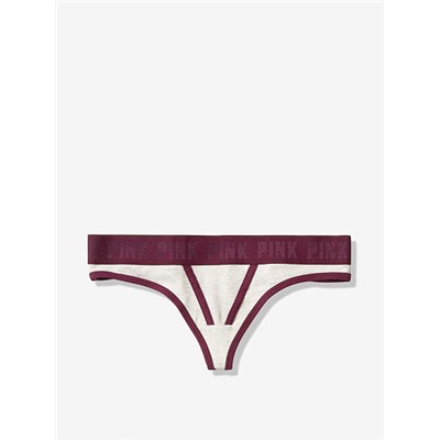 PINK LOGO THONG