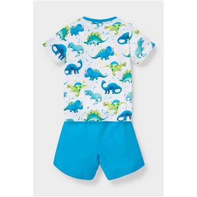 Shorty-Pyjama -Bio-Baumwolle - 2 teilig