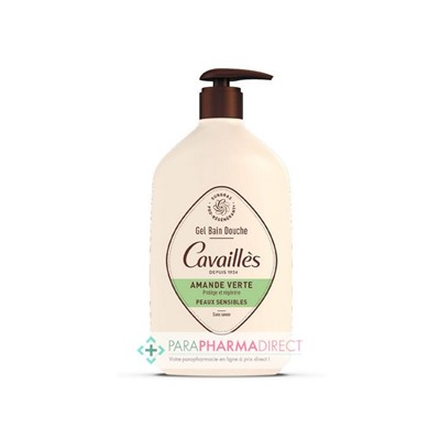 Cavaillès Gel Bain Douche - Amande Verte - Peaux Sensibles 1 Litre