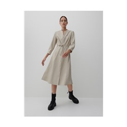 Hemdblusenkleid aus Lederimitat