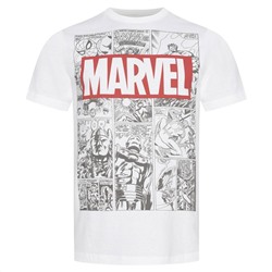 MARVEL Mono Comic Herren T-Shirt FAMTS443WHT