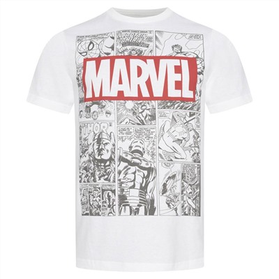 MARVEL Mono Comic Herren T-Shirt FAMTS443WHT