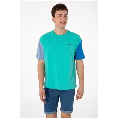 Erkek Comfort Fit Bisiklet Yaka Mint Tişört