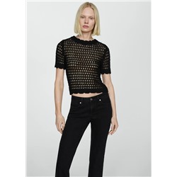 Jeans flare tiro medio