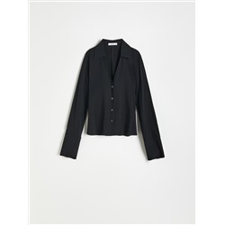 Bluse mit V-Ausschnitt