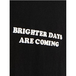 Baumwoll-T-Shirt mit Aufschrift
