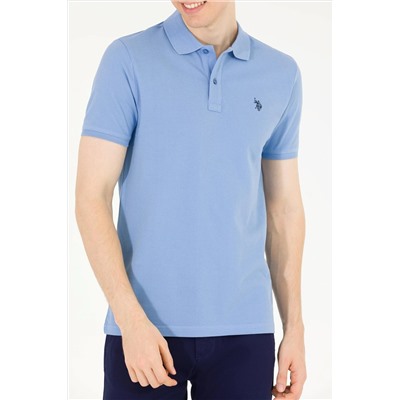 Erkek Koyu Mavi Basic Polo Yaka Tişört