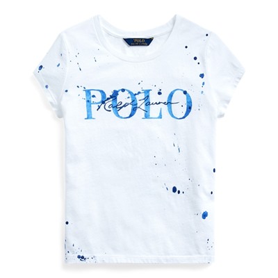 Girls 7-16 Paint-Splatter Cotton Tee