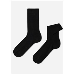 Kurze Herrensocken mit Wolle und Baumwolle