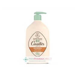 Cavaillès Gel Bain Douche - Macadamia - Peaux Sèches BIO 1 Litre