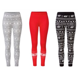 ESMARA® Leggings Damen, mit Weihnachtsmotiv, mit Viskose