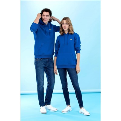 Saks Kapüşonlu Basic Sweatshirt