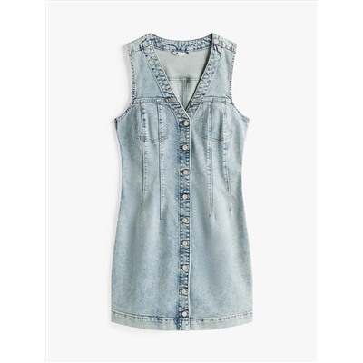 Tommy Jeans Sleeveless Denim Mini Dress
