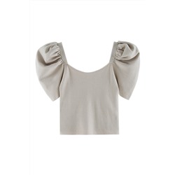 Crop top Beige