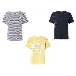 Damen T-Shirt, mit überschnittenen Schultern
