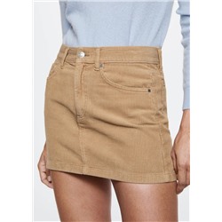 Minifalda pana -  Mujer | MANGO OUTLET Melilla