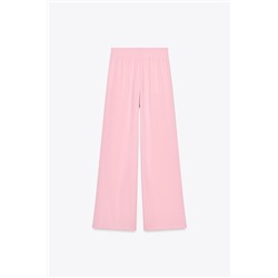CREPE WIDE-LEG TROUSERS