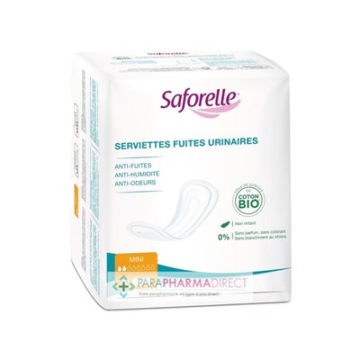 Saforelle Serviettes Fuites Urinaires Mini x20
