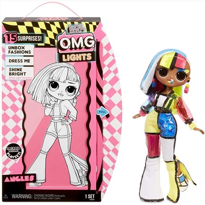 L.O.L. Surprise! O.M.G. Lights Angles Fashion Doll with 15 Surprises